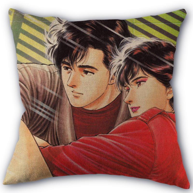 Custom Pillowcase City Hunter High Quality Home Textile Cotton Pillow Cover Wedding Decorative Pillow Cover Square 45X45cm 01-11