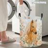 Collapsible Laundry Basket Large Round Waterproof Fabric Hamper Dirty Clothes Storage Bin Toy Organizer with Handles