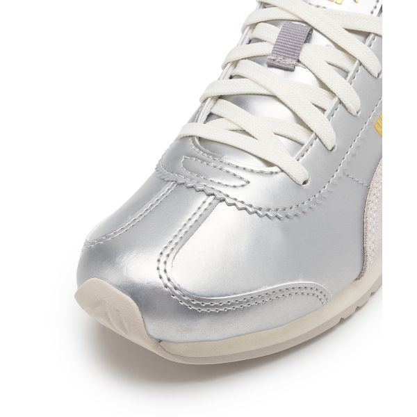 Puma Metallic Comfortable Simple Low-Top Casual Shoes Unisex Sneaker Silver 401591-01