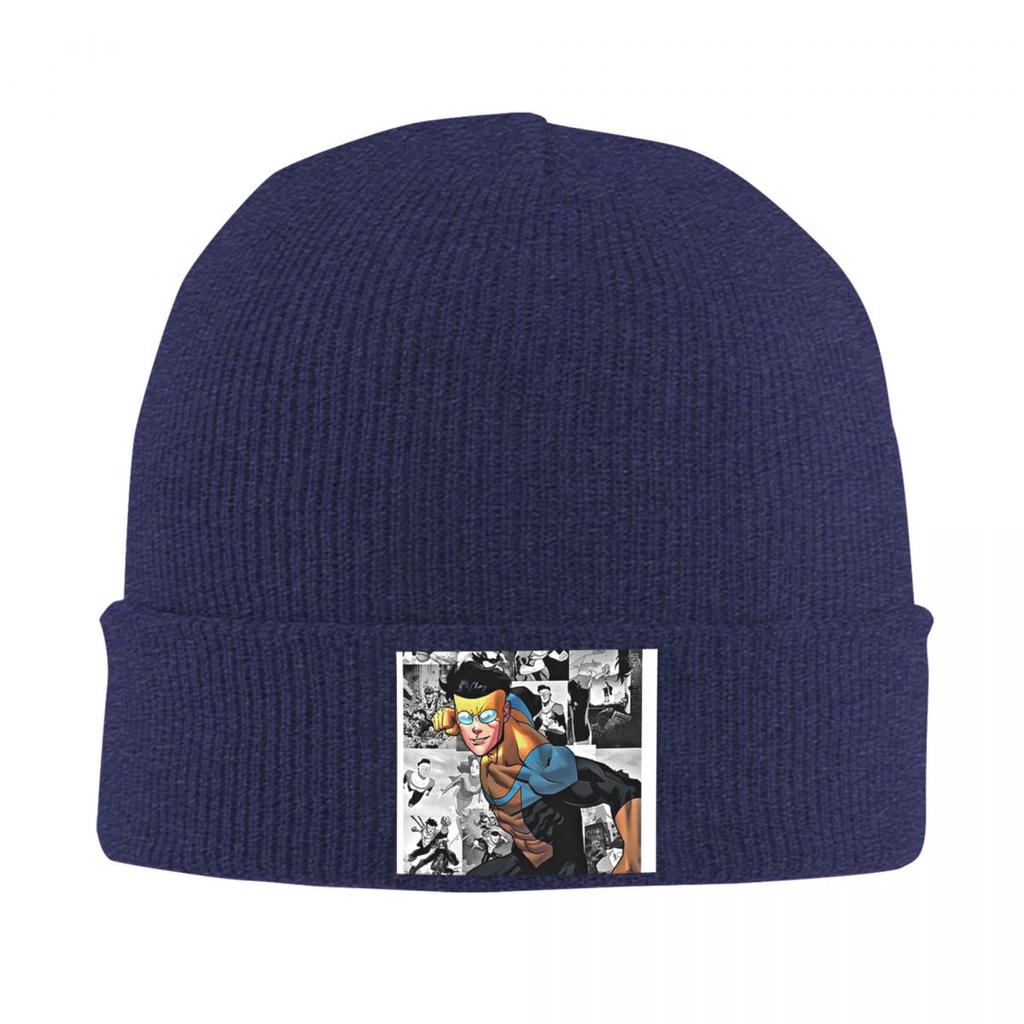 Invincible TV Show Mark Warm Knitted Cap Hip Hop Bonnet Hat Autumn Winter Outdoor Beanies Hats for Unisex Adult