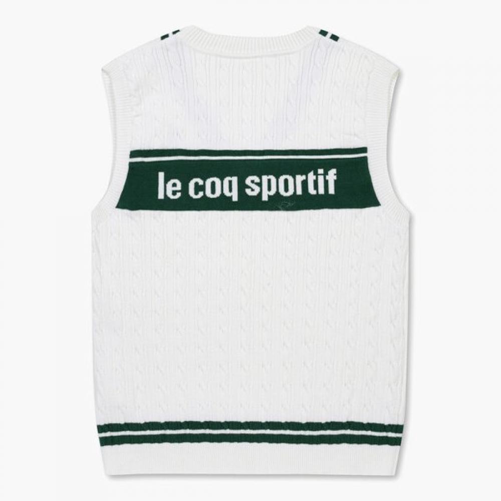 Le Coq Sportif 70  Off cabLe Sweater Vest Unisex Qp123tst12