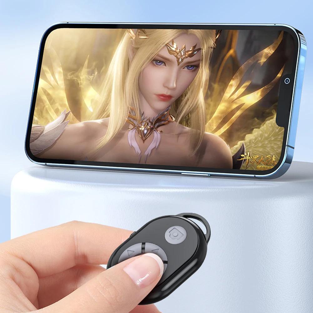 Remote Control Page Turner Bluetooth Smart Phone Screen Auto Clicker for Gaming Live 10m Camera Shutter Video Remote For Tiktok