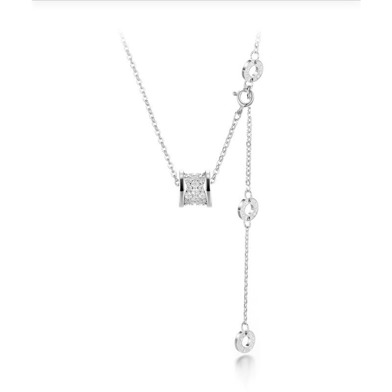 

Маленькое поясное ожерелье из стерлингового серебра 925 пробы для женщин, особый интерес, легкая роскошная цепочка Sense Ins, универсальная цепочка на ключицы, серебряные аксессуары 925