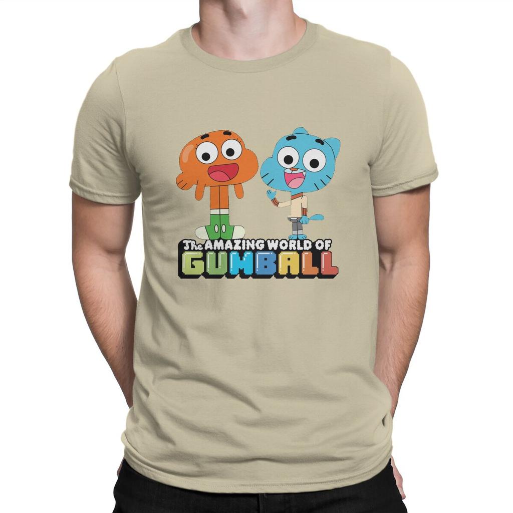Fan Unisex T-Shirt Die erstaunliche Welt von Gumball Rundhals Oberteile Stoff T-Shirt Lustig Hohe Qualität Geschenkidee