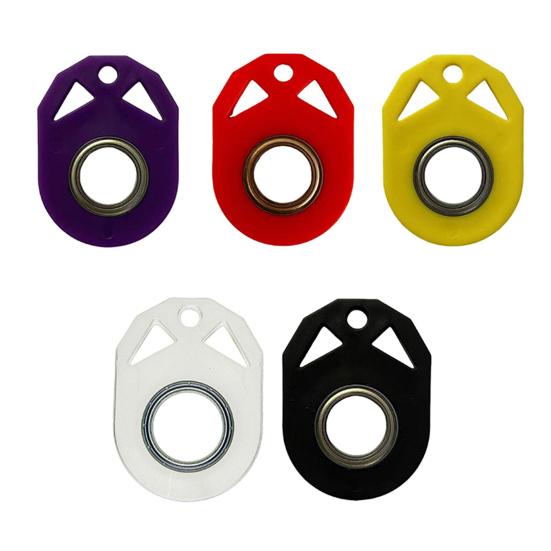 Portachiavi Spinner da Dita per Impieghi Gravosi Sollievo da Stress Ansia Portatile da Viaggio Bambini Adolescenti Adulti EDC Mini Anello in Metallo Giocattolo Rotante Regalo di Compleanno