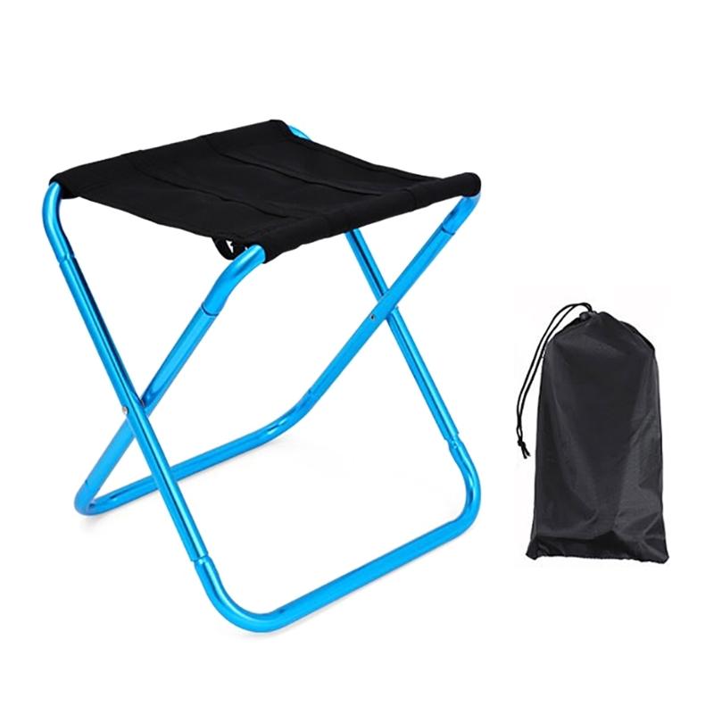 Convenience Folding Stool Little Fishing Chair Light weights Portable Camping Stool for Hikings and Backpacking