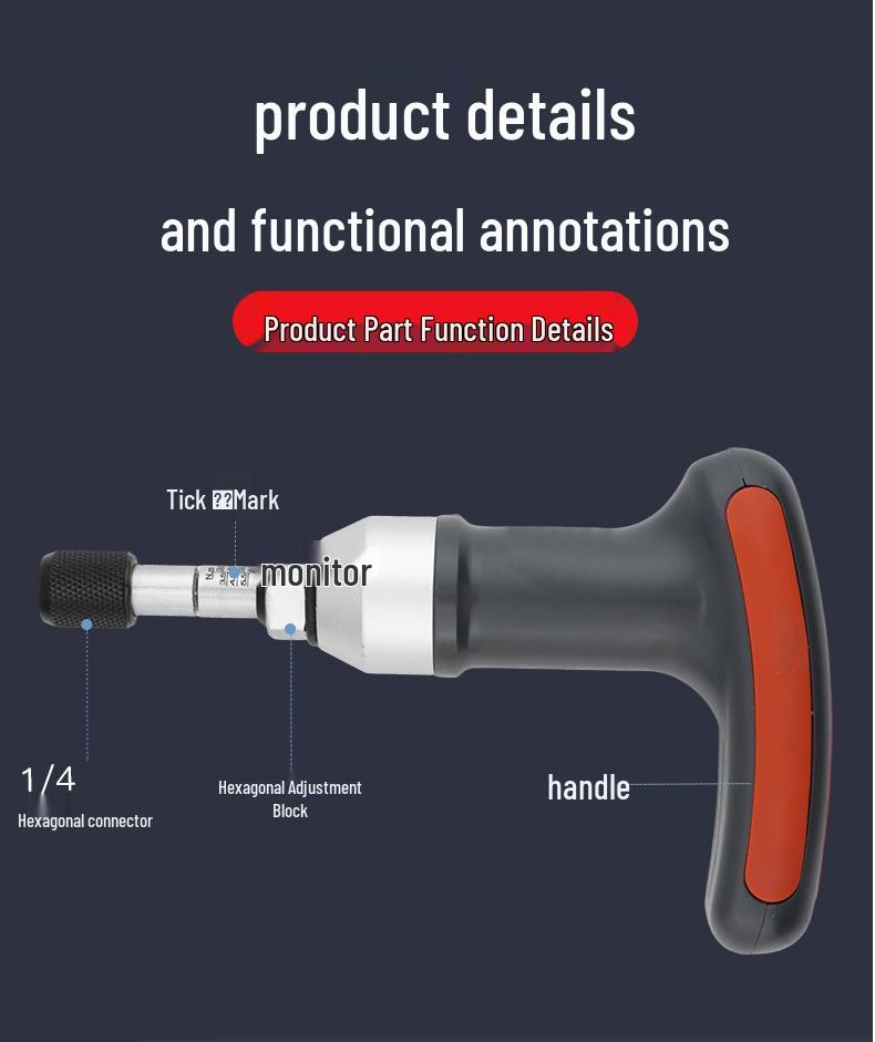 T-Handle Preset Torque Screwdriver with High Precision Bit WDQ3-6N.m