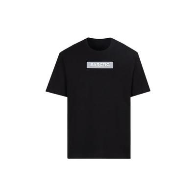Solid Color Long Sleeve Pullover Round Neck Printed T-Shirt Men Tops Black 6L1T8C1-JUFZ1-0999