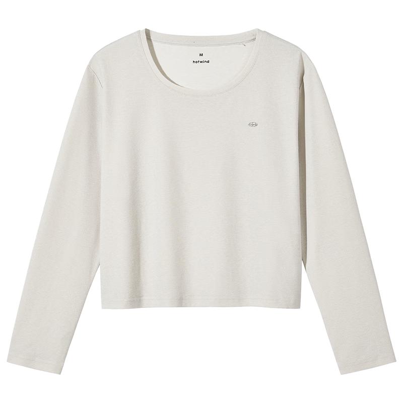 Hotwind Women s Shiny Long Sleeve T-Shirt F09W26701 L