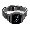 LED Watch for Student Tetragonum Digital Sports Watch with Folding Clasp Alarm Timing Night Light