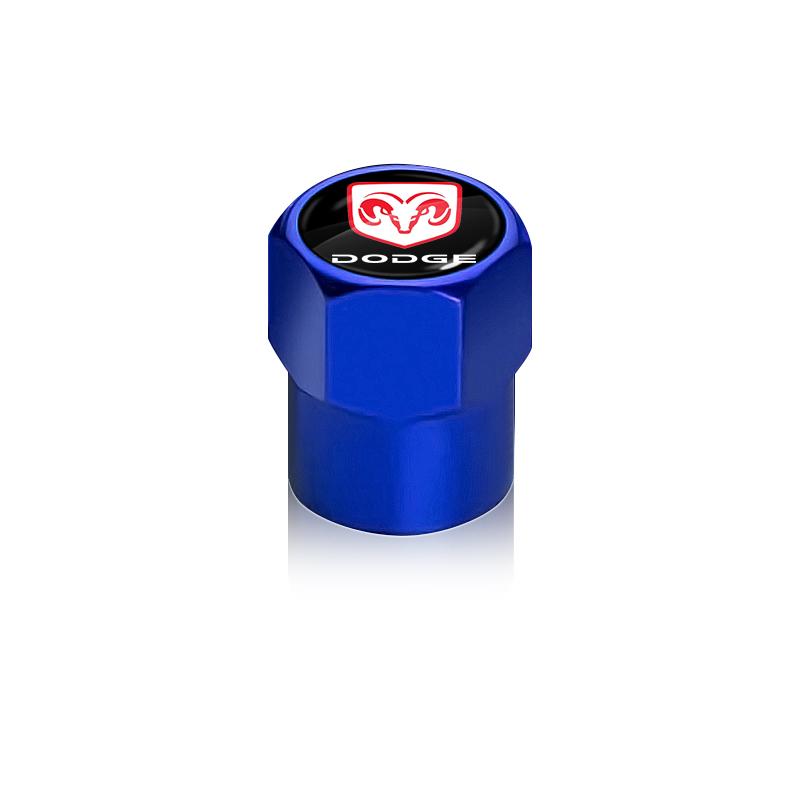 4pc Car Wheel Tire Valve Caps Tyre Stem Covers Airdust Waterproof for Dodge SXT Challenger Charger RAM 1500 Stratus Dart Dakota Charger Avengr Durango