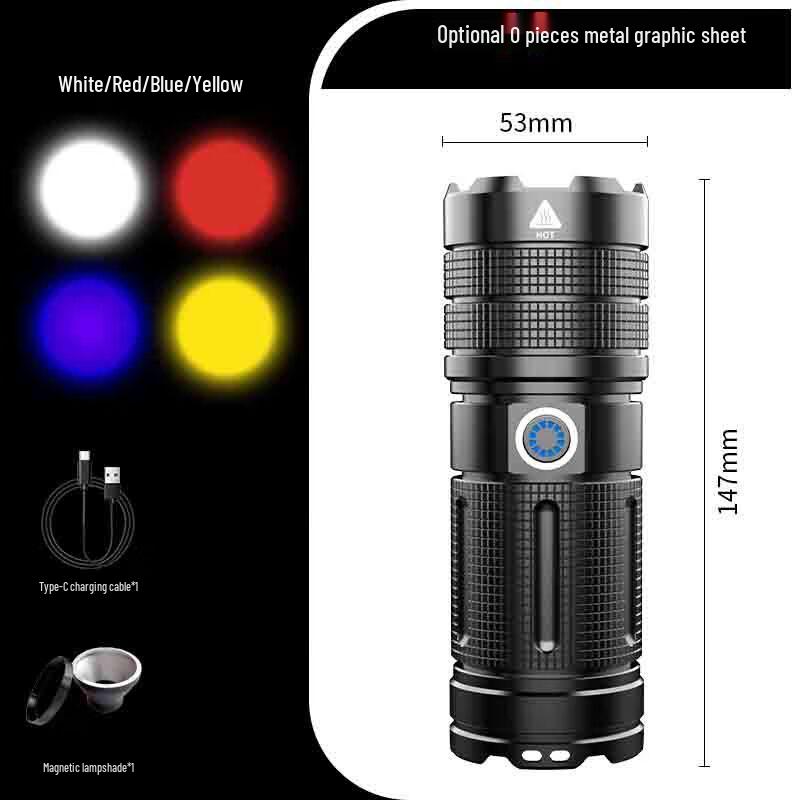 UOSU Four-Light Source Photography Flashlight