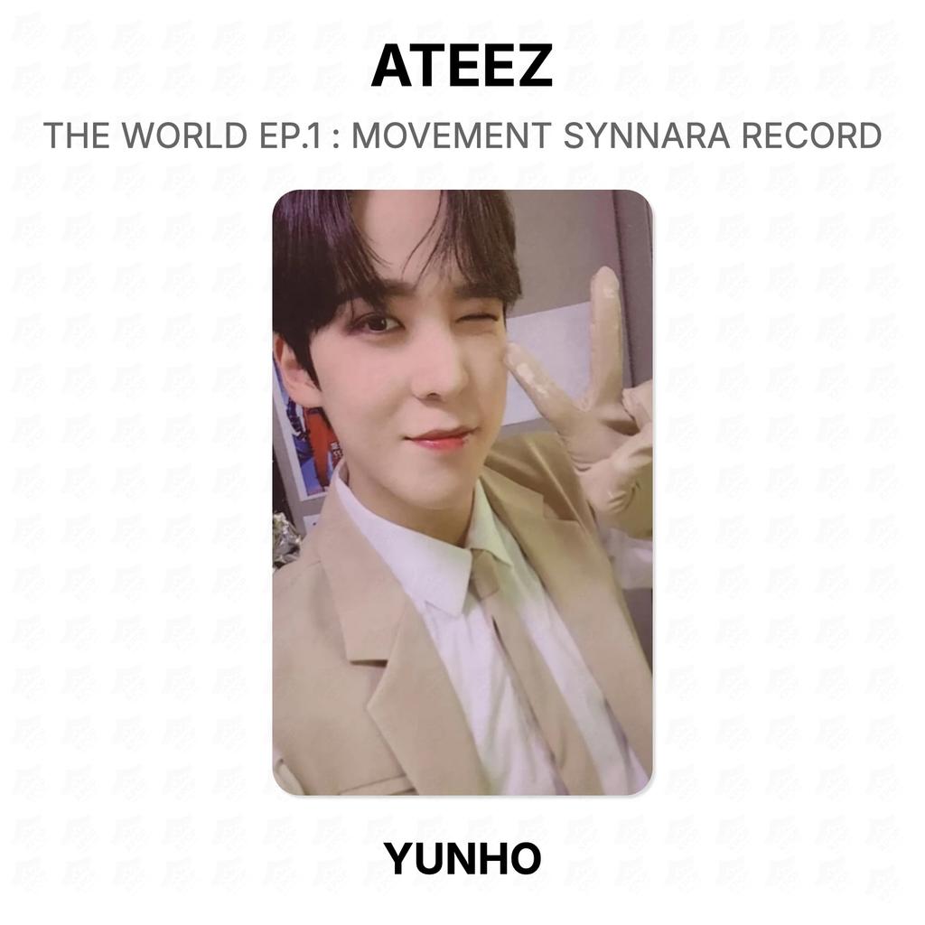 ATEEZ THE WORLD EP.1 : MOVEMENT SYNNARA RECORD Official Photocard