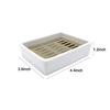 A30u-Ceramic Soap Dish Stainless Steel Soap Holder For Bathroom And Shower Double Layer Draining Soap Box