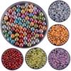 Gjør-det-selv mote smykker tilbehør 6MM-12MM Akrylperler rund form 23 farger Armbånd Avdeling Space