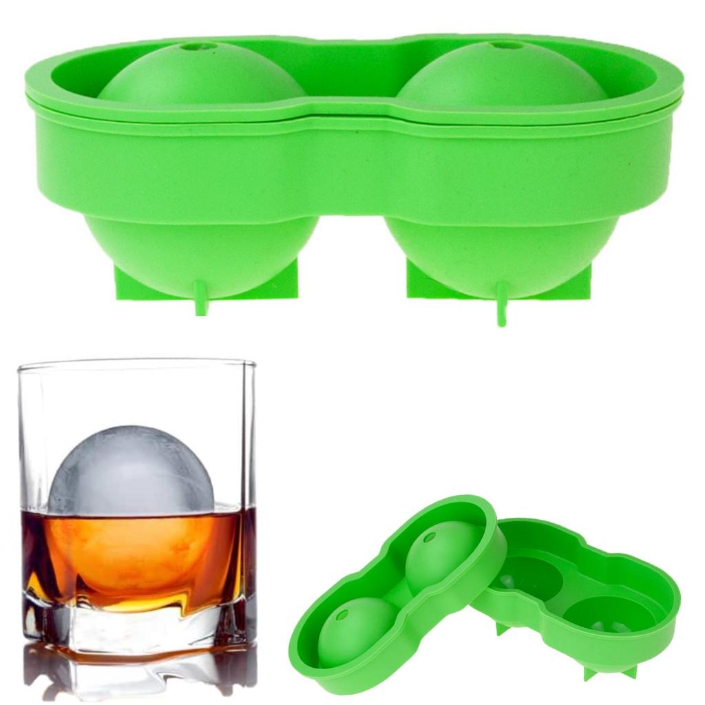 Foremka Silikonowa Na Duże Kule Lodowe Do Whisky Drinków Forma 2 Szt