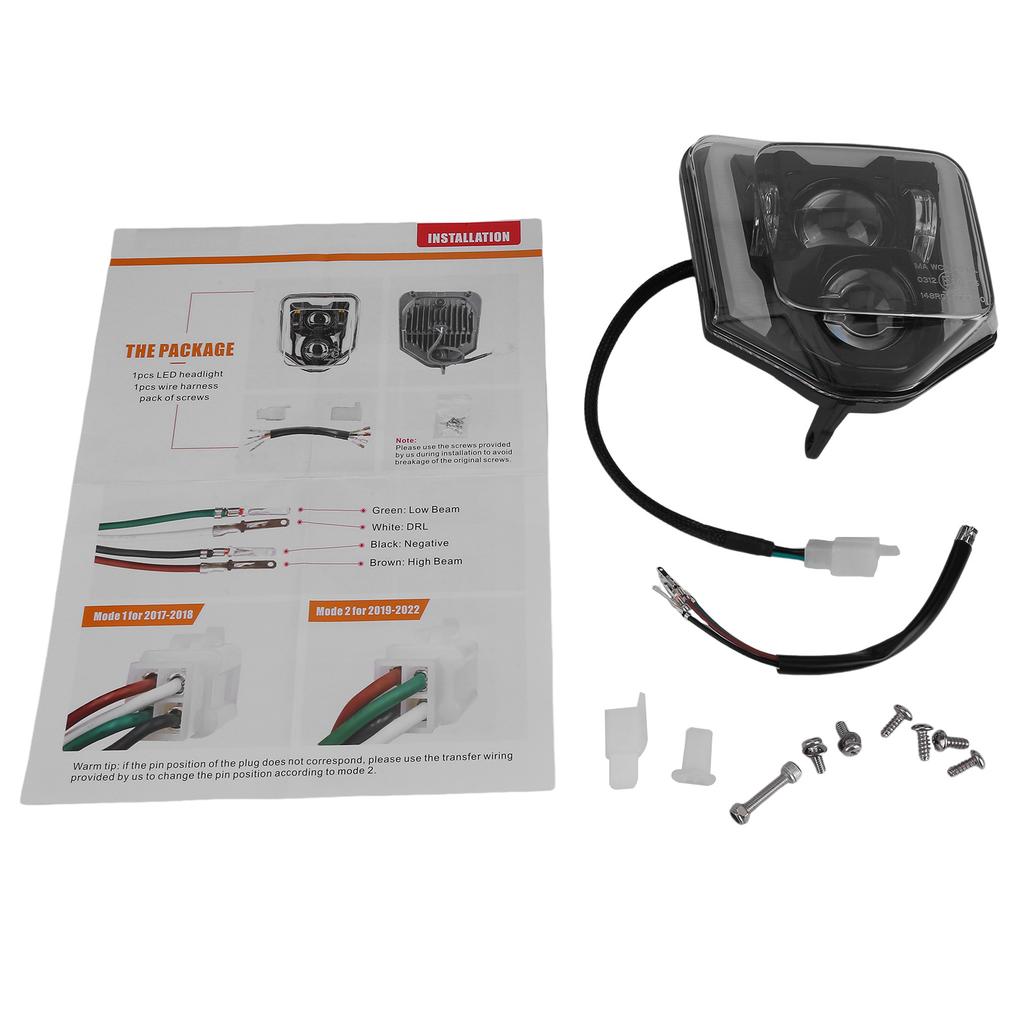 H4 LED Headlight Super Bright LED Lamp 5000LM 6500K Compatible forHusqvarna 701 SuperMoto 501 300 450 350 250