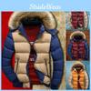 Padded Bubble Fur Hooded Coat Winter Warm Thick Puffer Quilted Jacket Parka**