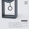 Soem CGY Analoge Tischuhr, Klein, Hergestellt in Japan, Lautlos, Ohne Sekundenzeiger, Geschenk (Holzkohle)