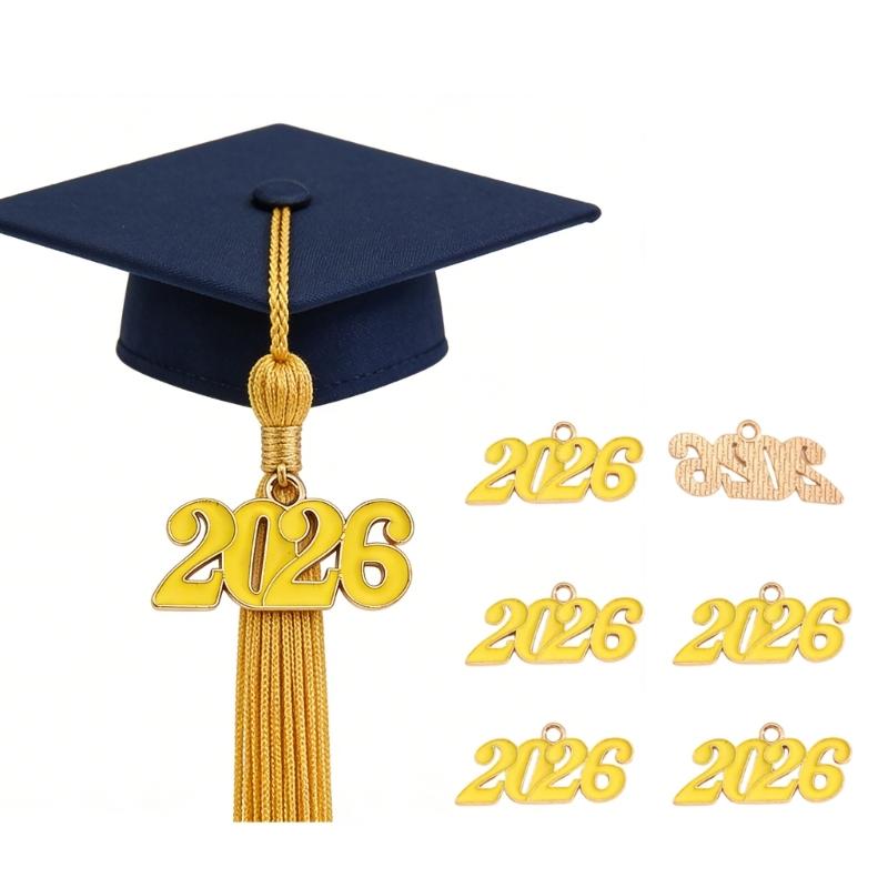 Sturdy Alloy 2026 Year Necklace Pendant Commemorating Life Event Comfort Fit For Daily Wear Elegant Accessory