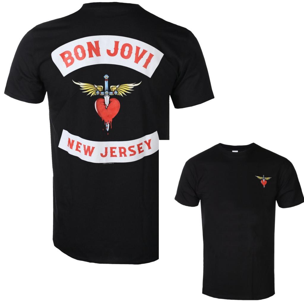 New Bon Jovi Graphic Cotton Band Tshirt Unisex Summer Short Sleeve Fashion Brand Tee Luxury Casual Vintage Tees