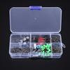 Fishing Weights Sinkers Fishing Hooks Set with Storage Box High Durability Rust Resistant Compact Portable Fishing Rig Kit