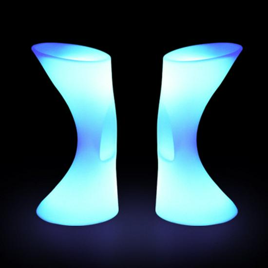 LED Illuminated High Table & Chairs Set - Nightclub Furniture