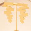 Fashion Personality Geometric Irregular Ladder Trend Temperament Versatile Jewelry Earrings Earrings