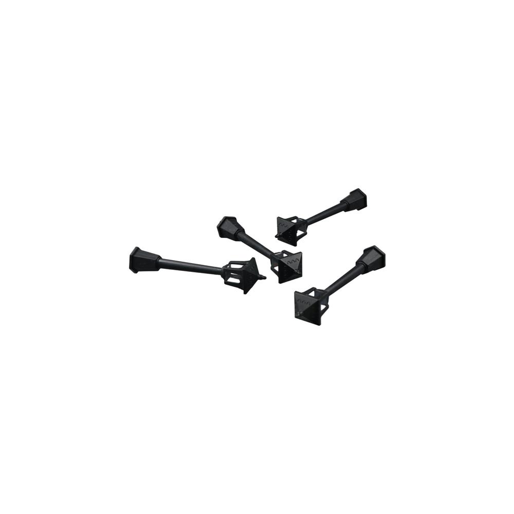 4 Stück künstliche Straßenlaterne, Miniatur-DIY-Puppenhaus, Puppenhaus-Straßenlaterne, Neujahrsdekoration