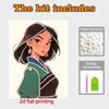 Disney Pearl Painting Mulan 5D DIY Pearl Picture Crafts for Adults/Beginners Gift Ideas Home Decor