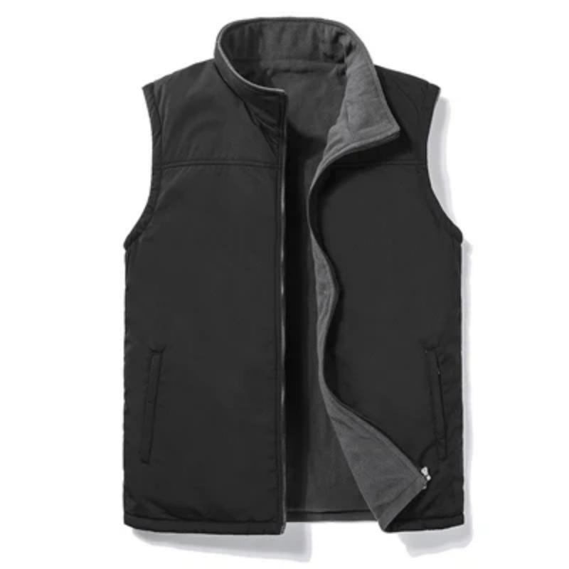 Winter Men;s Vests Fashion Fleece Warm Waistcoats Casual Outwear Thermal Softshell Vests Man Sleeveless Jacket Clothing