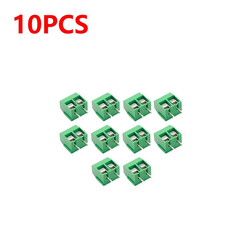 10-50Pcs PCB Mount Screw Terminal Block Connector Straight Pin 2P 3P KF301 Spliced Screw Terminals Block Connector for Arduino