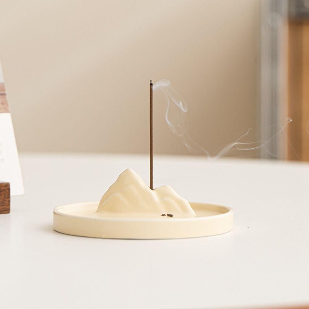 Smooth Surface Incense Stick Holder Round Incense Burning Tray  Home Decoration