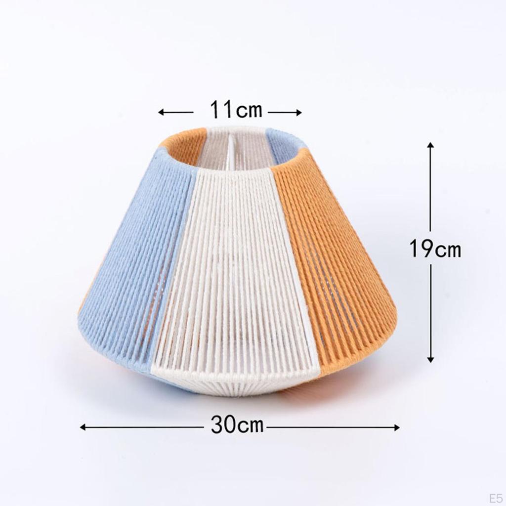 Ceiling Lantern Cover Lamp Shade Replacement Decor Weave Rope Lampshade Cotton for Home Dining