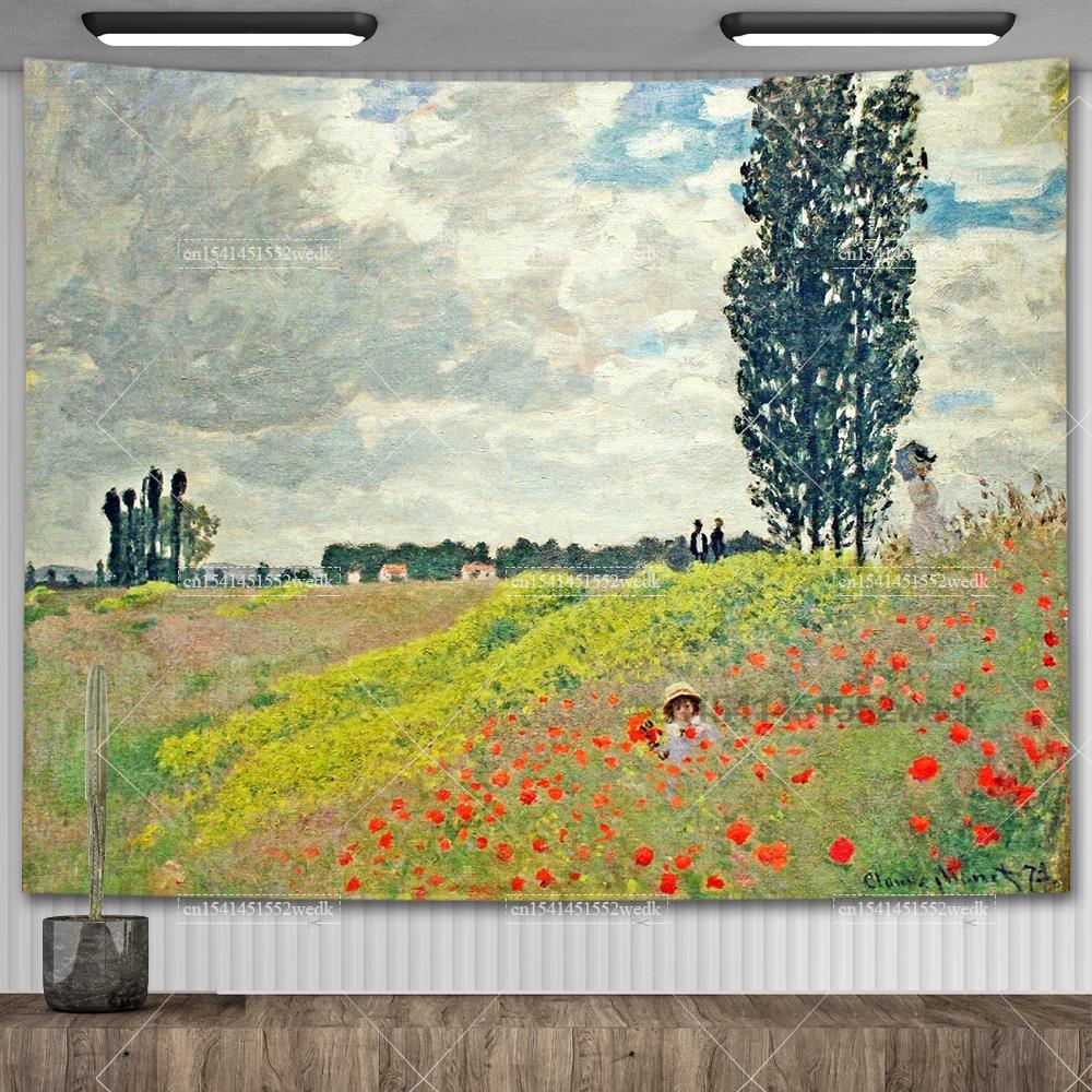 Claude Monet Lilia Wodna Obraz Olejny Gobelin Wiszący na Ścianie Estetyczny Wystrój Pokoju Dzieło Sztuki Gobelin Krajobrazowy Dekoracja Sypialni