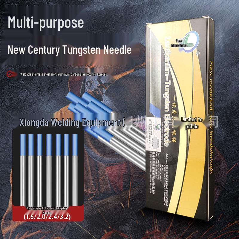 JIO Blue Lanthanated Tungsten Electrodes for Argon Arc Welding, Sizes 1.6, 2.0, 2.4, 3.2, with National Standard Compliance