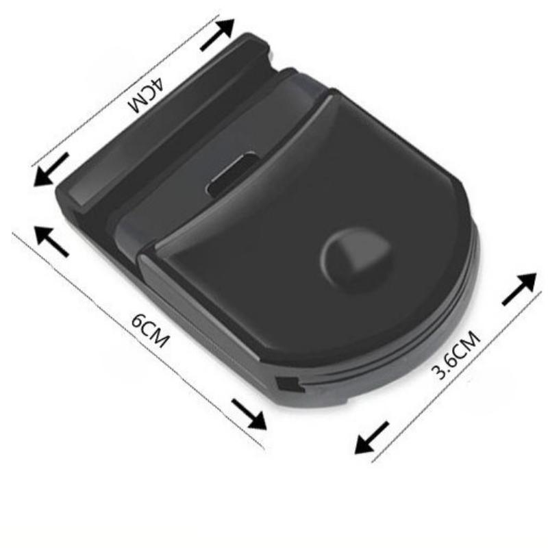 Portable Plastic Eyelash Curler, Clip Out Sunflower, Translucent White Eyelash Curler