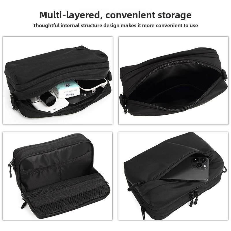 Men's Crossbody Bag, Men's Simple and Lightweight Phone Bag, Versatile and Lightweight, Solid Color Mailman Bag, Women's Casual Student Shoulder Bag