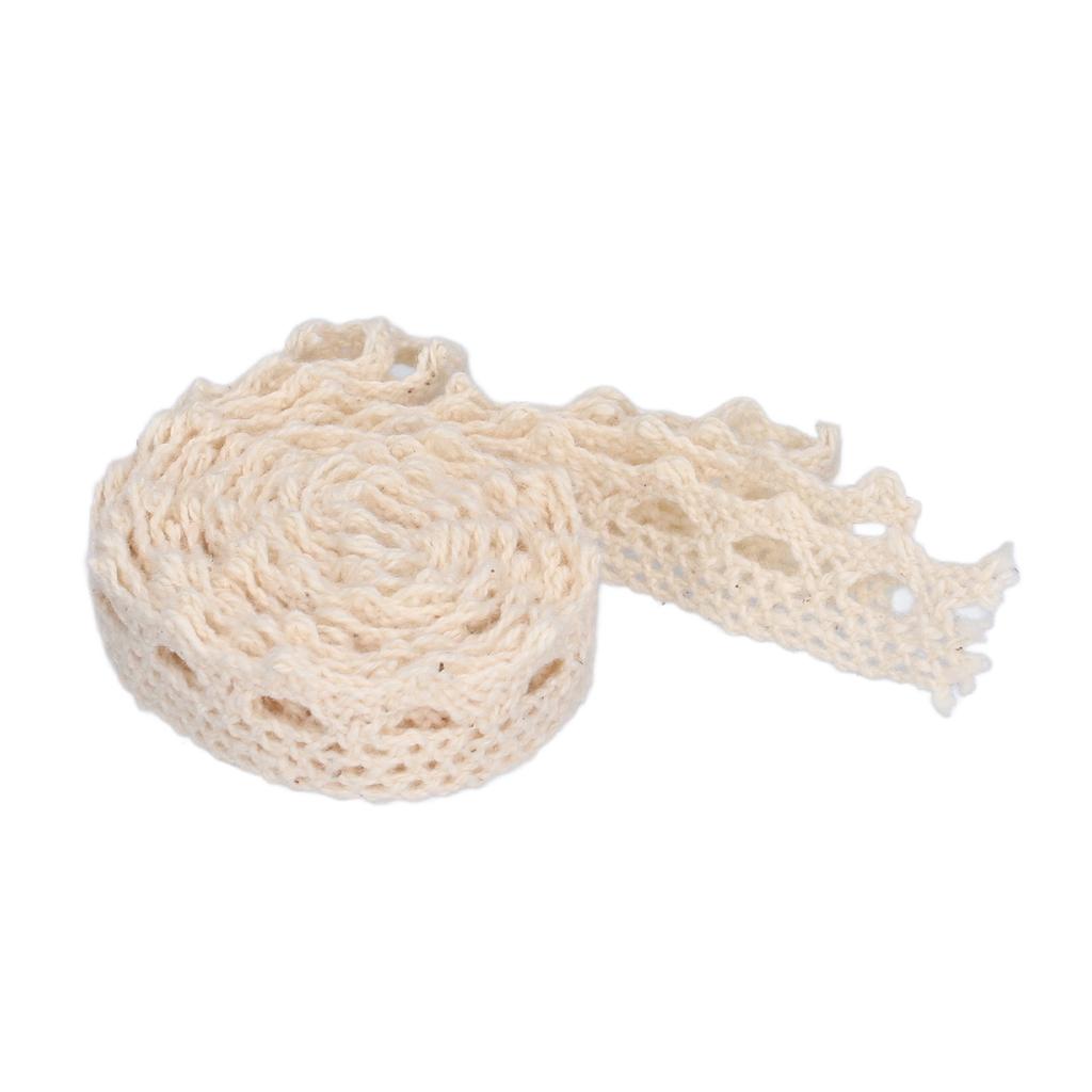 Lace Ribbon Clear Pattern Elegant Style Reusable DIY Making Sewing Supplies for Scrapbooking BowknotBeige