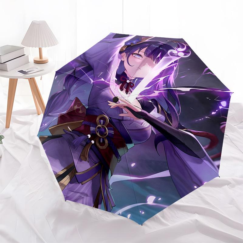 Purple, Magical Automatic Opening and Closing, 8 Rib Structure Portable Umbrella, Suitable for Men and Women In All Seasons Perfect Gift Fo