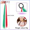 26 Zoll Synthetische Pferdeschwanz-Extensions mit Gummiband Ombré Geflochten Bunter Pferdeschwanz DIY Pferdeschwanz Haare Tägliche Party-Nutzung