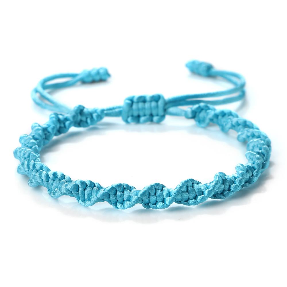 Multicolor Rope Lucky knots Bracelets Women Men Charm Woven Handmade Bangles Braided Adjustable Size Buddhism Jewelry Pulseras
