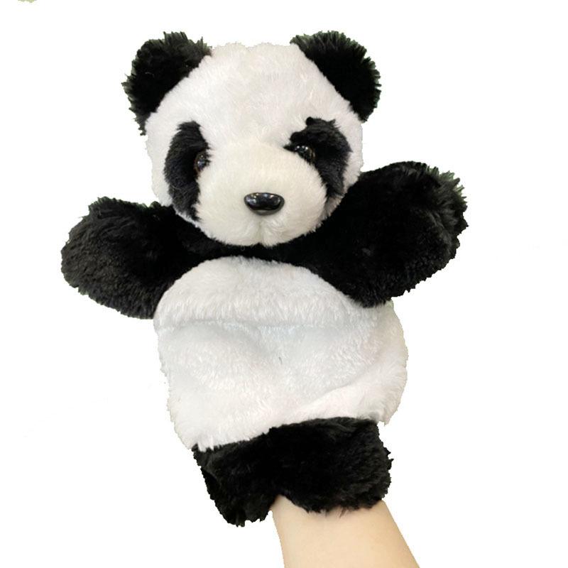 Plush Zodiac Animal Hand Puppet Dog - Parent-Child Toy Glove Set