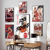 1PC Anime Slam Dunk Poster Film Vintage Japan Poster Self-adhesive Art Waterproof Paper Sticker Coffee House Bar Room Wall Decor