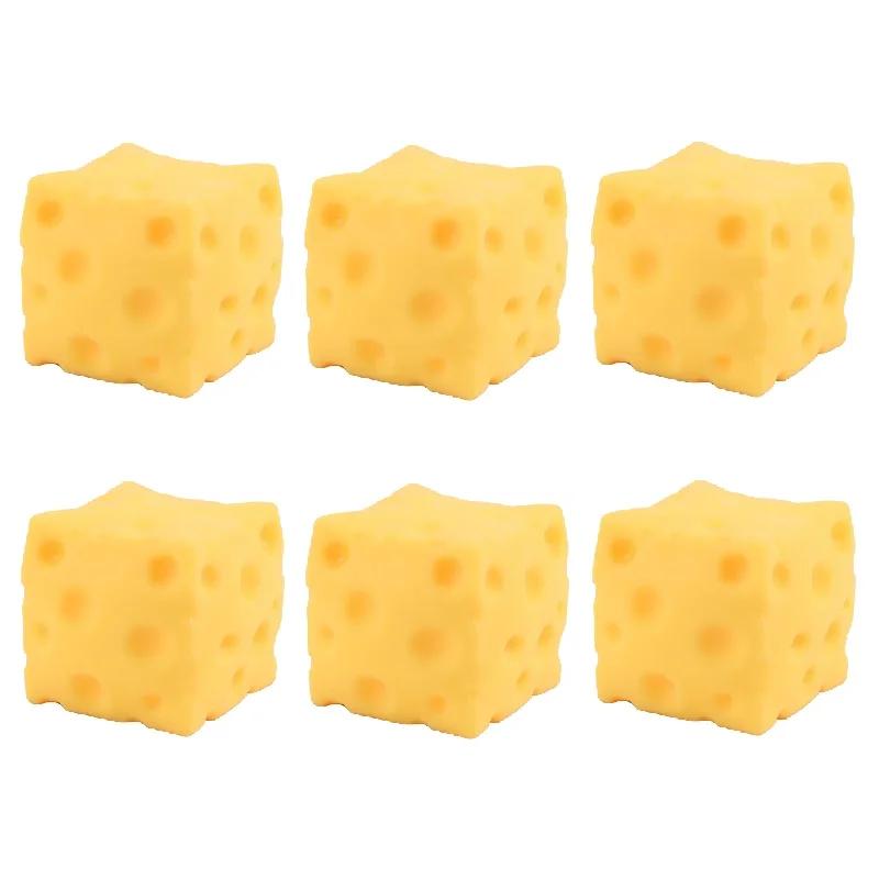 Jumbo Cheese Cube Stress Ball Big Cheese Shapeable Squeeze Ball Non-Bounce Fidget Toy Asmr Sensory Anti-Stress