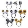 Black Gold 2025 New Year Headbands Wear-resistant Cosplay Headbands  Costume Party Accessories