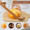 Wood Bread Bow Knife with Stainless Steel Serrated Blade Bow Design Bread Knife Easy To Cutting Sourdough Bread Knife Kitchen