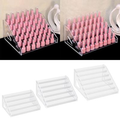 Akryl Nagellack Organizer Rack 5/6/7 Vånings Displayställ för Eteriska Oljor Förvaringshylla Kosmetisk Organizer Hållare