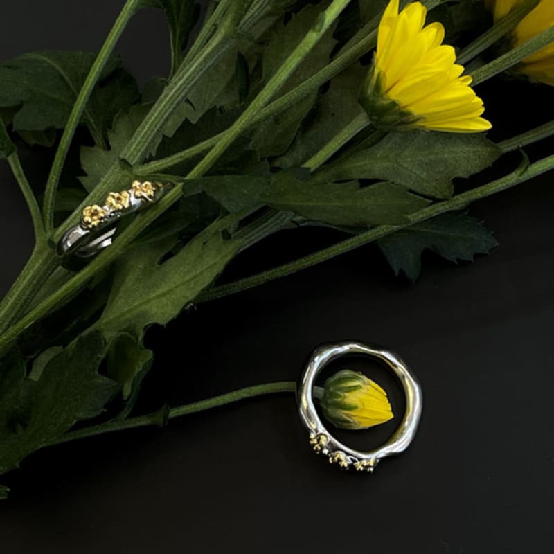 8:logtxme Wildflower Ring