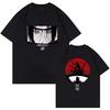 2026 Japanese Naruto Printed T-shirt Uchiha Itachi Anime Sports Top Loose Short Sleeve 1